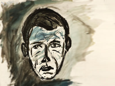 Selbstportrait Walter Hellenthal 1968