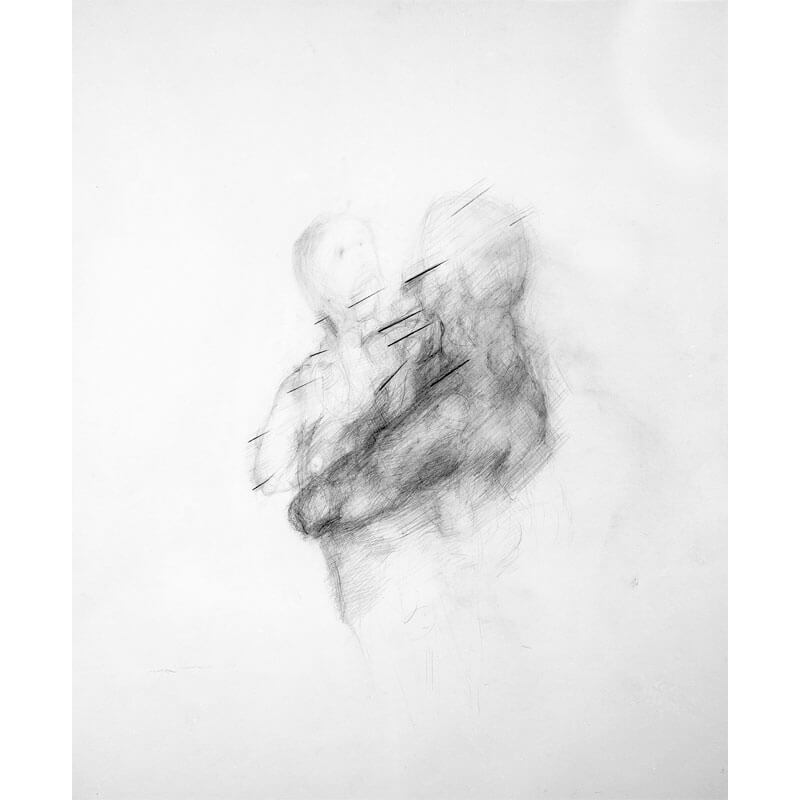 o.T., 1979, Bleistift, Farbstift auf Papier, H 34 cm, B 24 cm, Privatbesitz