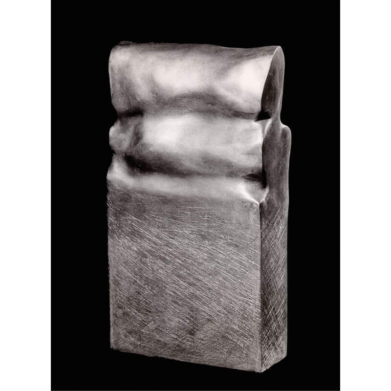 o.T., 1977, Aluminiumguss, H 45 cm, B 24 cm, T 9 cm